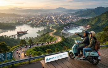 sewa motor bandung murah yamaha fazzio wisata bandung perjalanan keliling kota bandung dengan motor rental praktis dan hemat