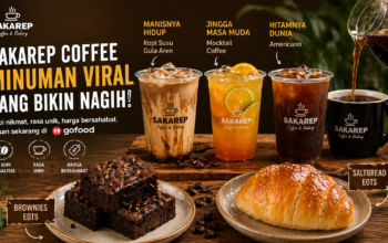 Sakarep Coffee Bandung minuman viral kopi susu gula aren mocktail coffee americano brownies dan saltbread EOby eot's kitchen tersedia di GoFood
