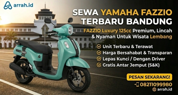 Sewa motor Yamaha Fazzio Luxury di Bandung arrah.id